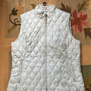 Eddie Bauer Premium Light Green Goose Down Vest
